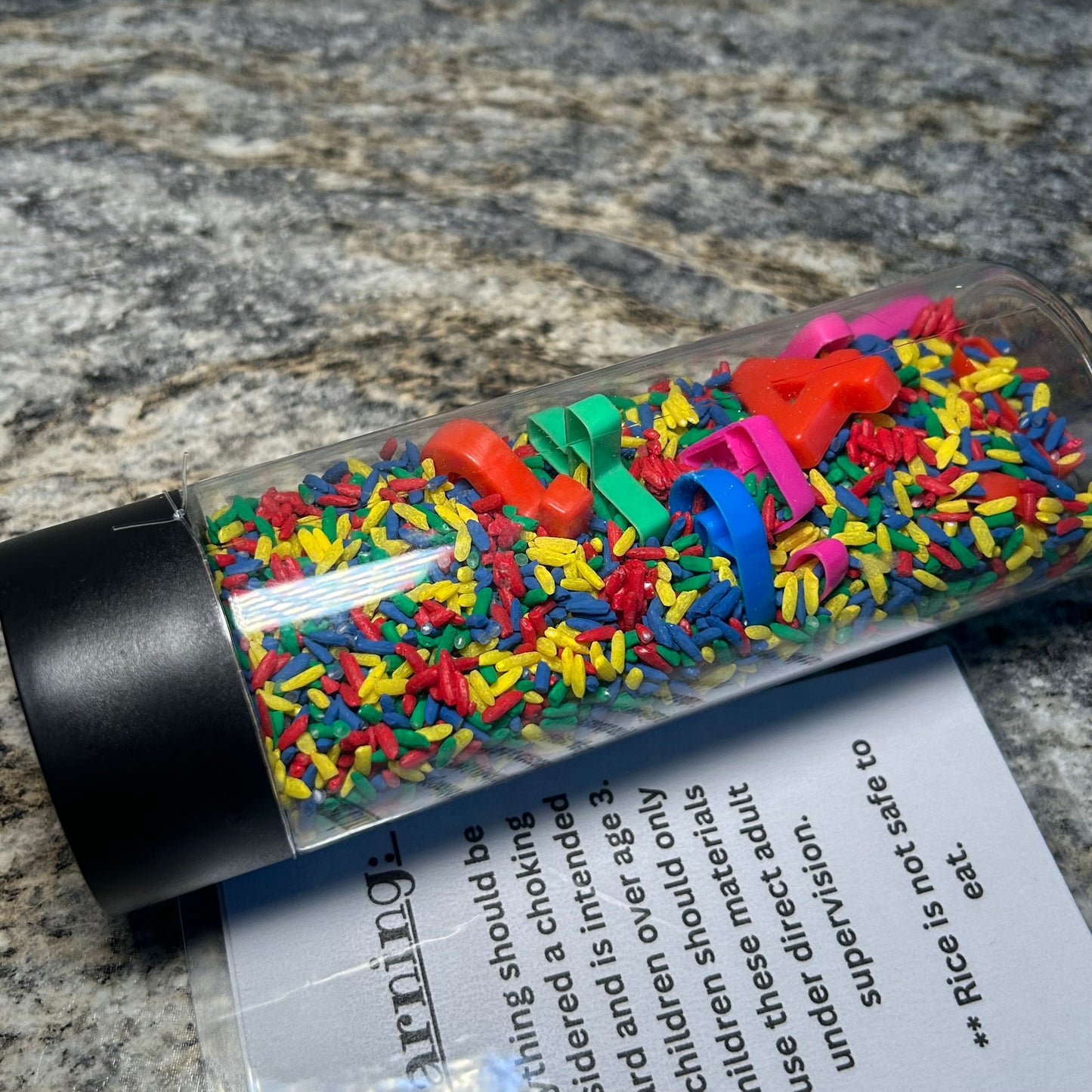 Shake & Seek Bottle | A Game of I Spy in a Bottle (As pictured) Big Size
