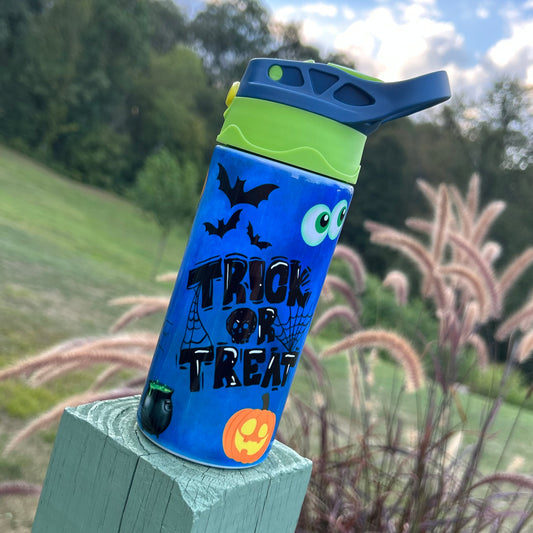 Trick or Treat Stainless Steel Kids Flip Lid Cup
