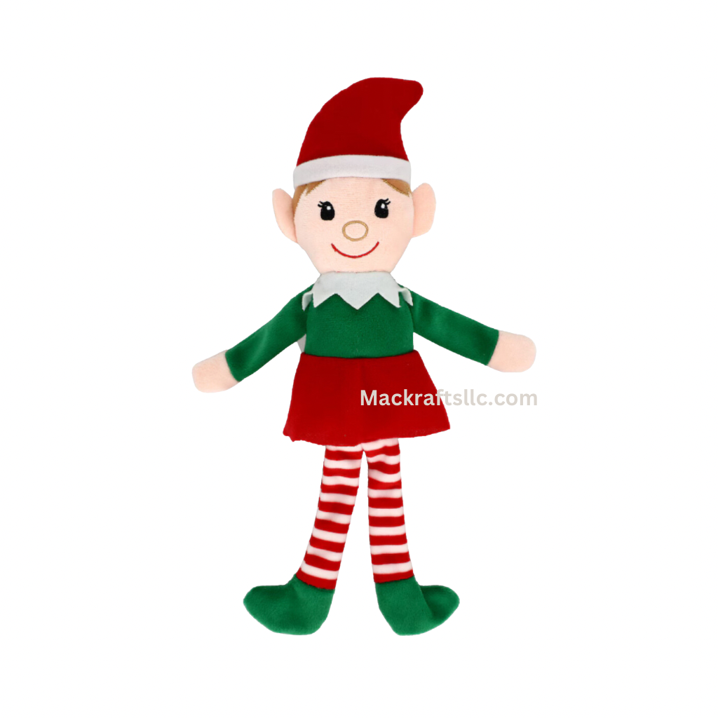 Special Delevery Box- With FREE personalization Christmas Elf Stuffy