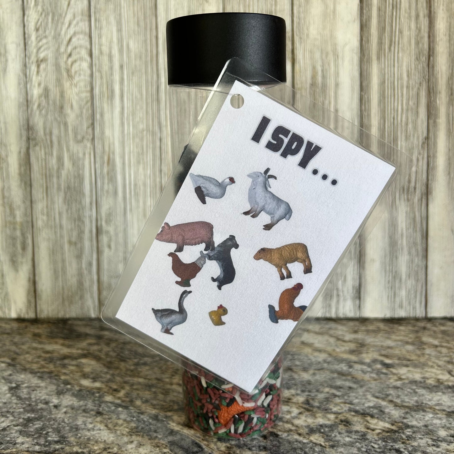 Shake & Seek Bottle | A Game of I Spy in a Bottle (As pictured) Jumbo Size