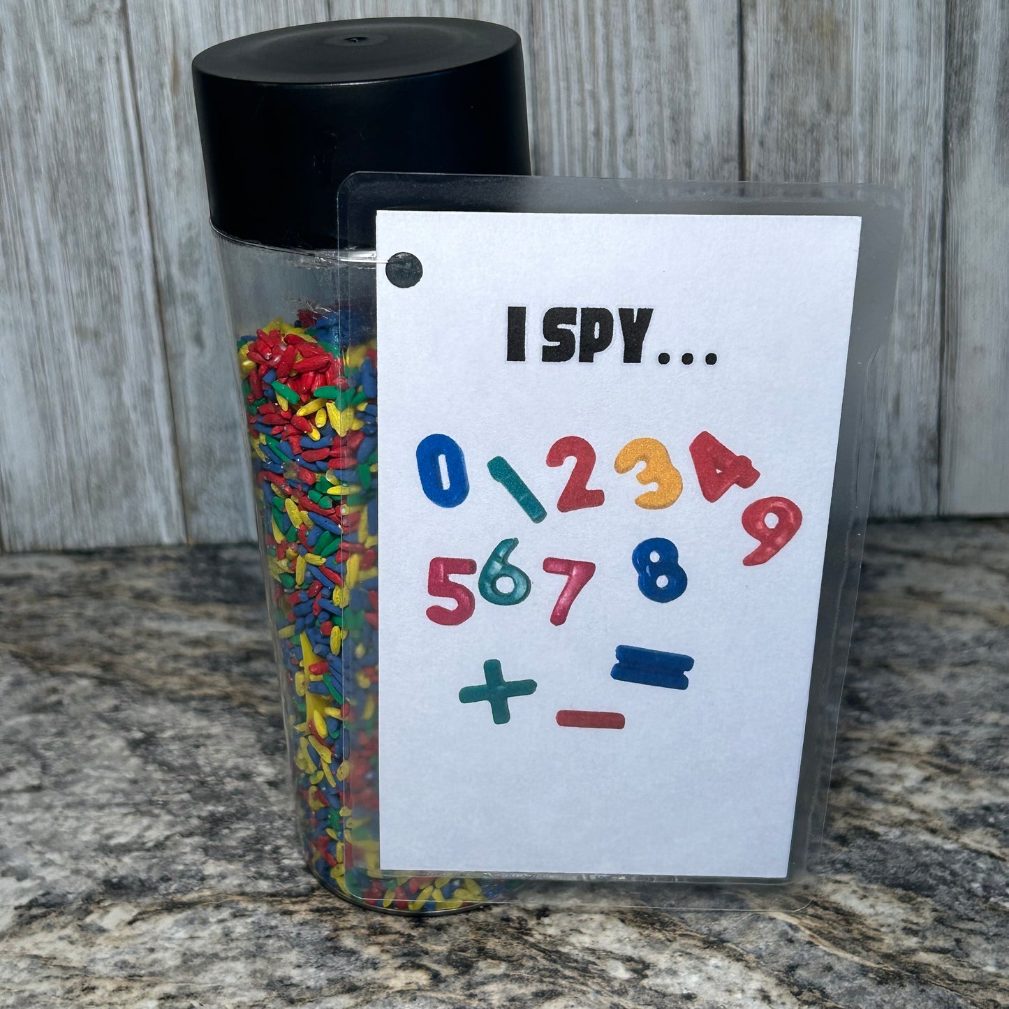 Shake & Seek Bottle | A Game of I Spy in a Bottle (As pictured) Big Size