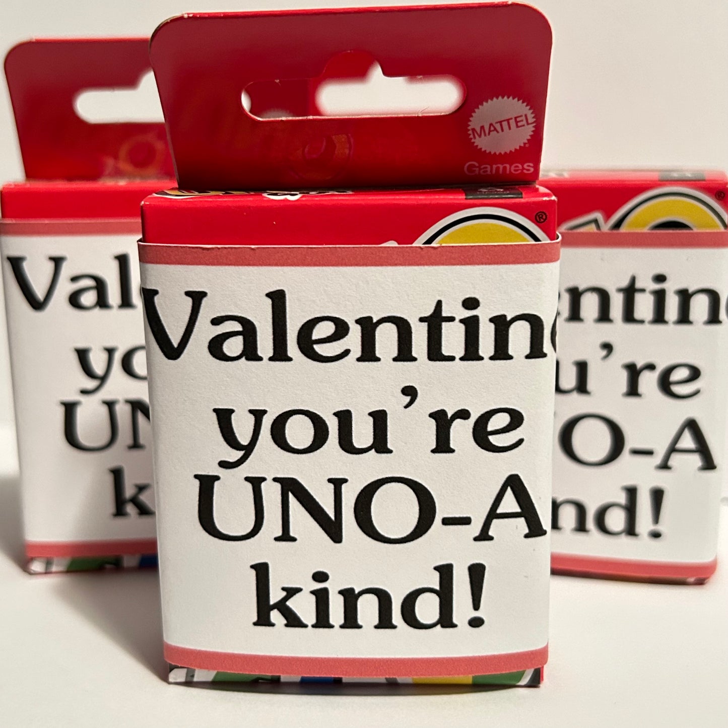 Valentine’s Day mini UNO cards