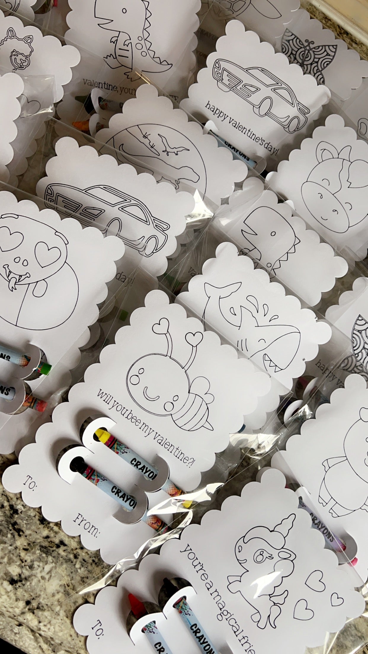 Coloring Cards for Party Favors