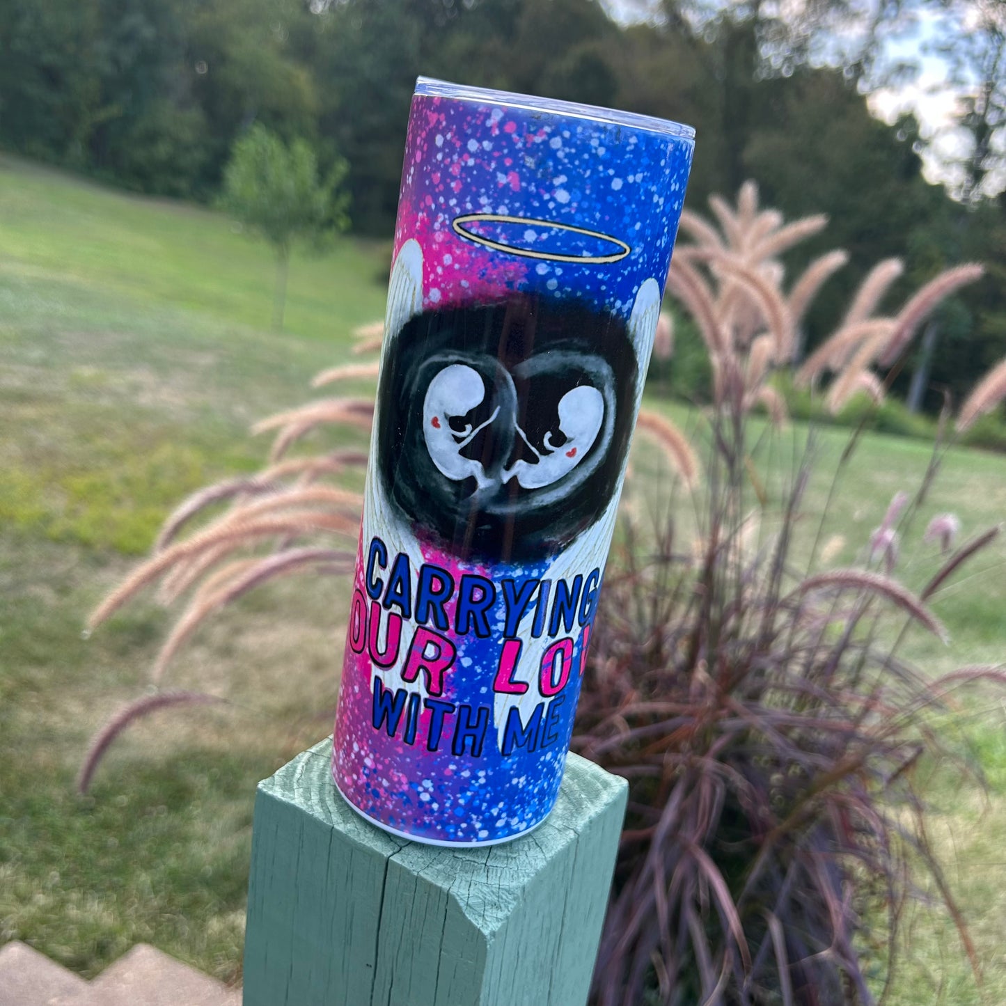 Carrying Your Love With Me/Miscarriage Tumbler | Stainless Steel Double Wall Tumbler