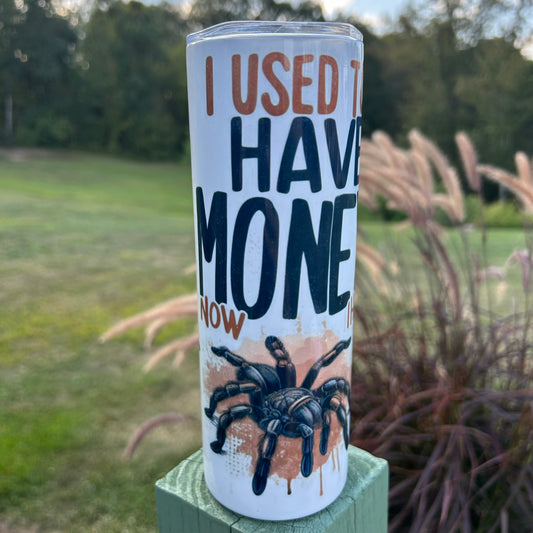 I Used To Have Money Now I Have Tarantulas Tumbler | Stainless Steel Double Wall Tumbler