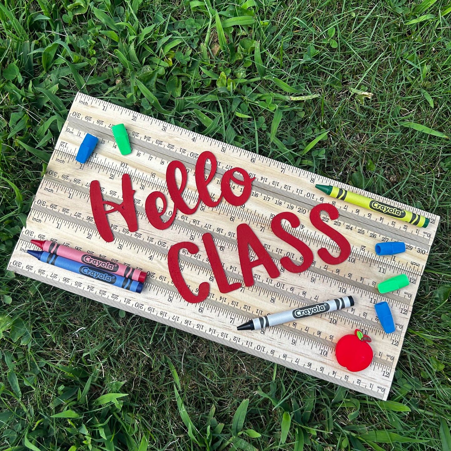 Hello Class Teacher Ruler Sign