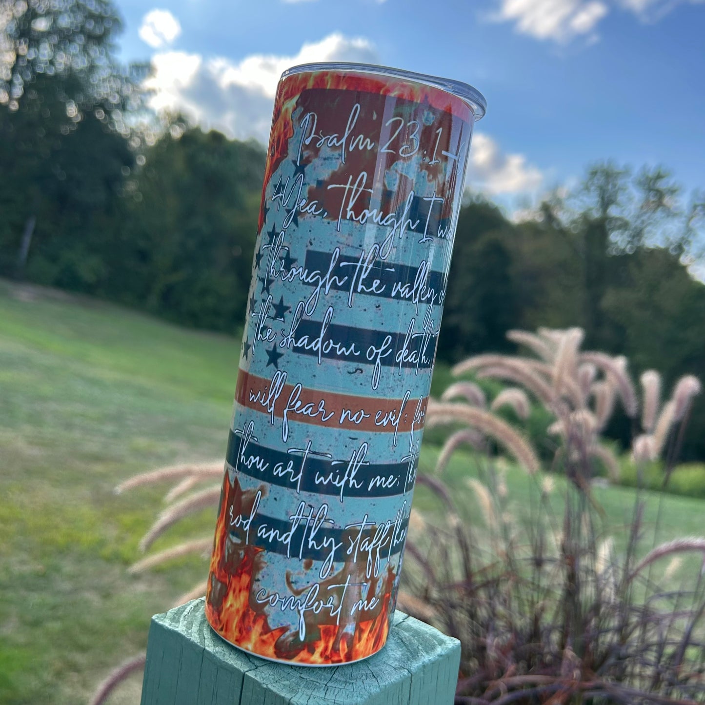 Firefighter Prayer Tumbler | Stainless Steel Double Wall Tumbler