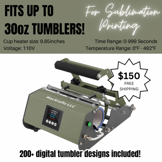 HUGE SALE!!! Elite Pro All In One Cup Press | Up to 30oz Tumbler Heat Press | Sublimation Tumbler Heat Press Machine | Mug Heat Press