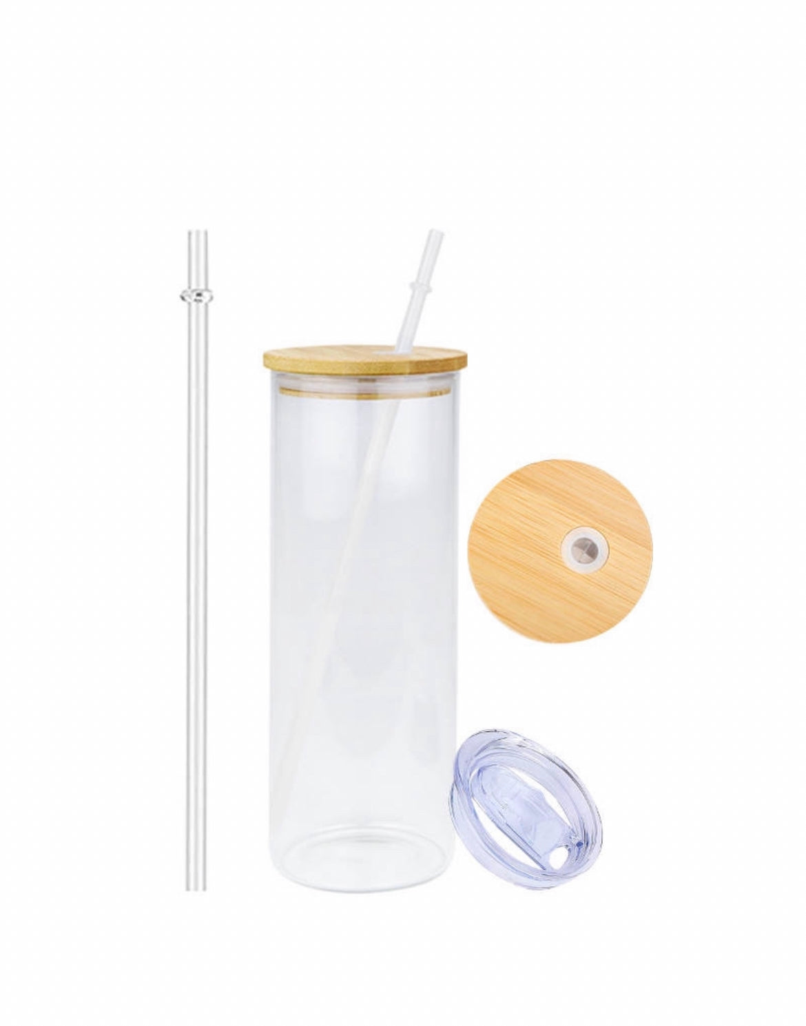 BLANK 25oz CLEAR GLASS Straight Tumblers | Case of 25