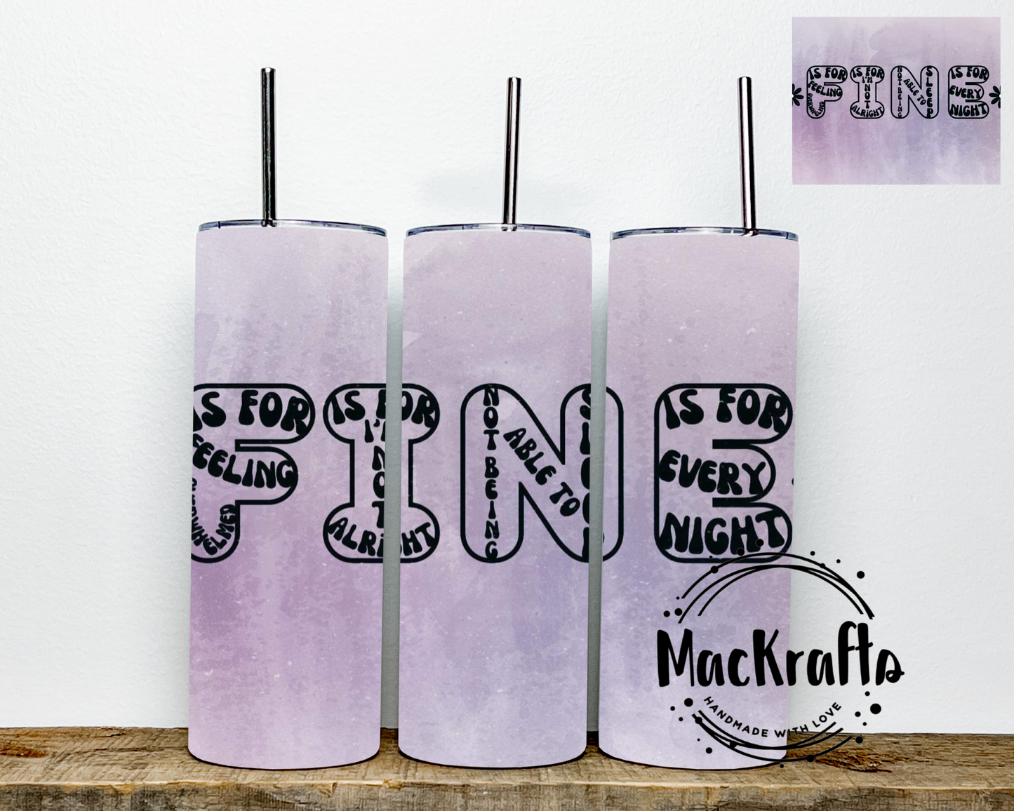 FINE Tumbler | Stainless Steel Double Wall Tumbler