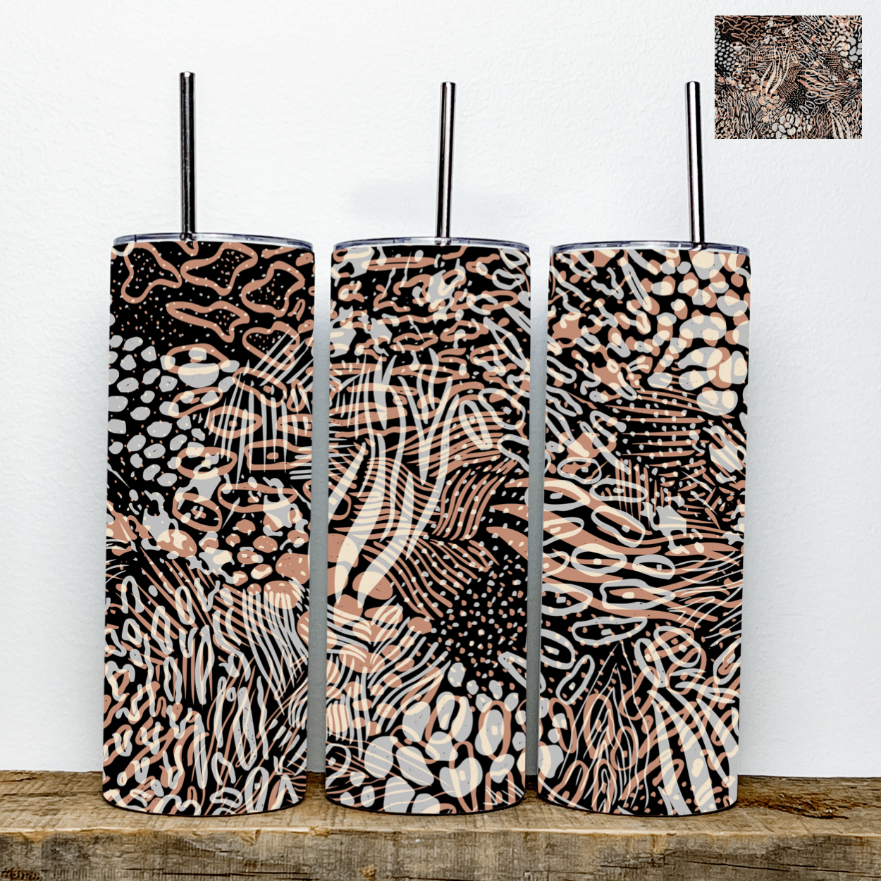 Unique Print Tumbler | Stainless Steel Double Wall Tumbler