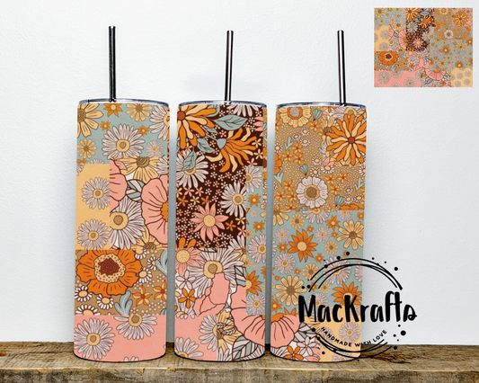 Boho Hippie Pattern Tumbler | Stainless Steel Double Wall Tumbler