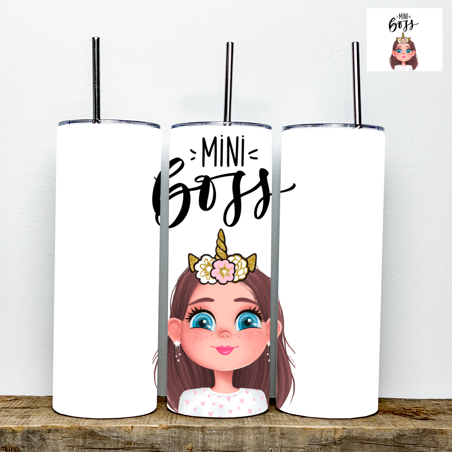 Mini Boss Unicorn Tumbler | Stainless Steel Double Wall Tumbler