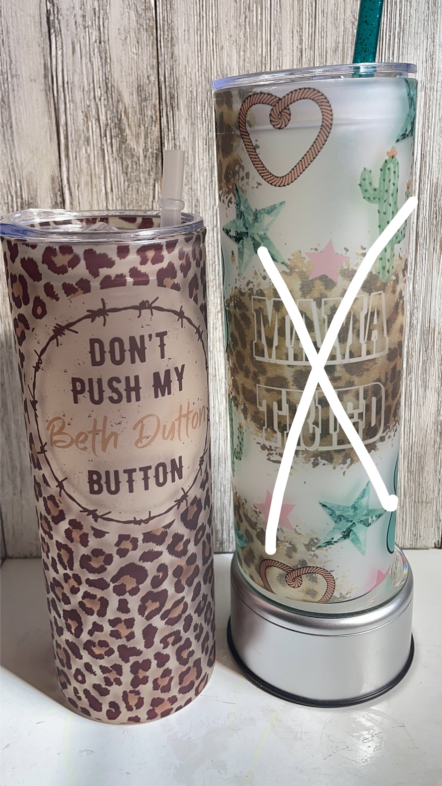 Don’t Push My Buttons 25oz. Glass Tumbler