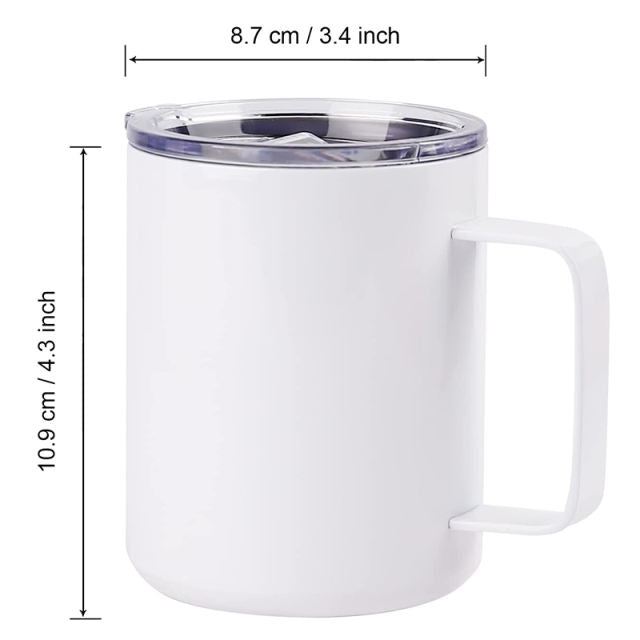 Blank 12 oz Sublimation Mugs With Handles | Case of 25