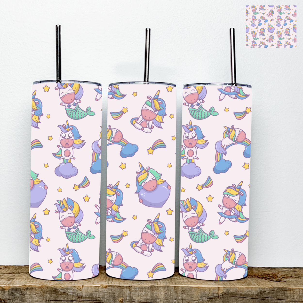 Unicorn Rainbow Tumbler | Stainless Steel Double Wall Tumbler