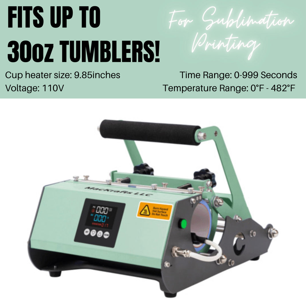 HUGE SALE!!! Elite Pro All In One Cup Press | Up to 30oz Tumbler Heat Press | Sublimation Tumbler Heat Press Machine | Mug Heat Press