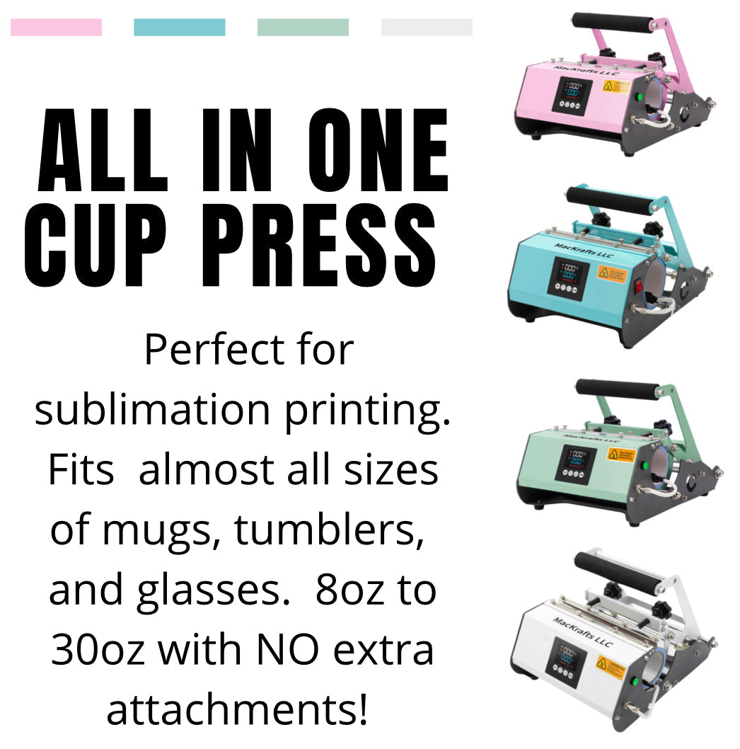 HUGE SALE!!! Elite Pro All In One Cup Press | Up to 30oz Tumbler Heat Press | Sublimation Tumbler Heat Press Machine | Mug Heat Press