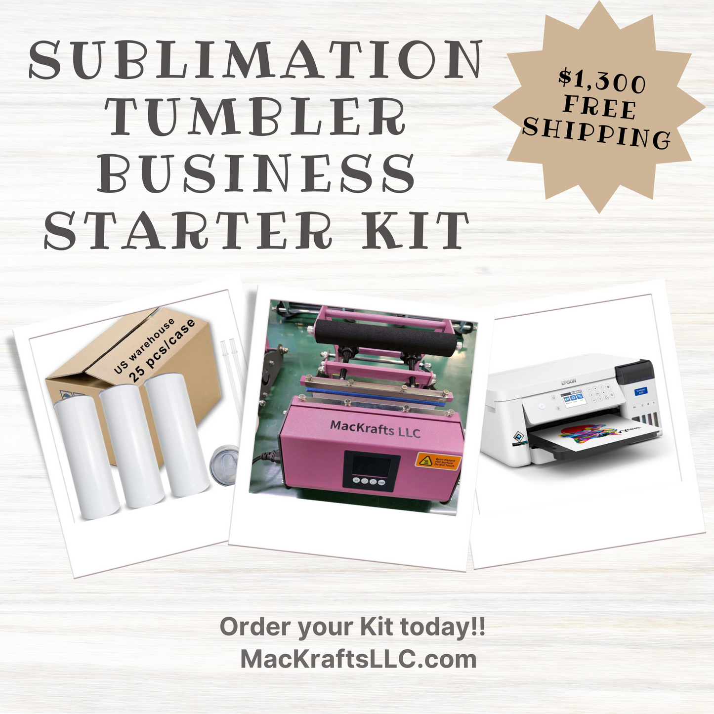 Sublimation Tumbler Business Starter Kit - ON SALE!