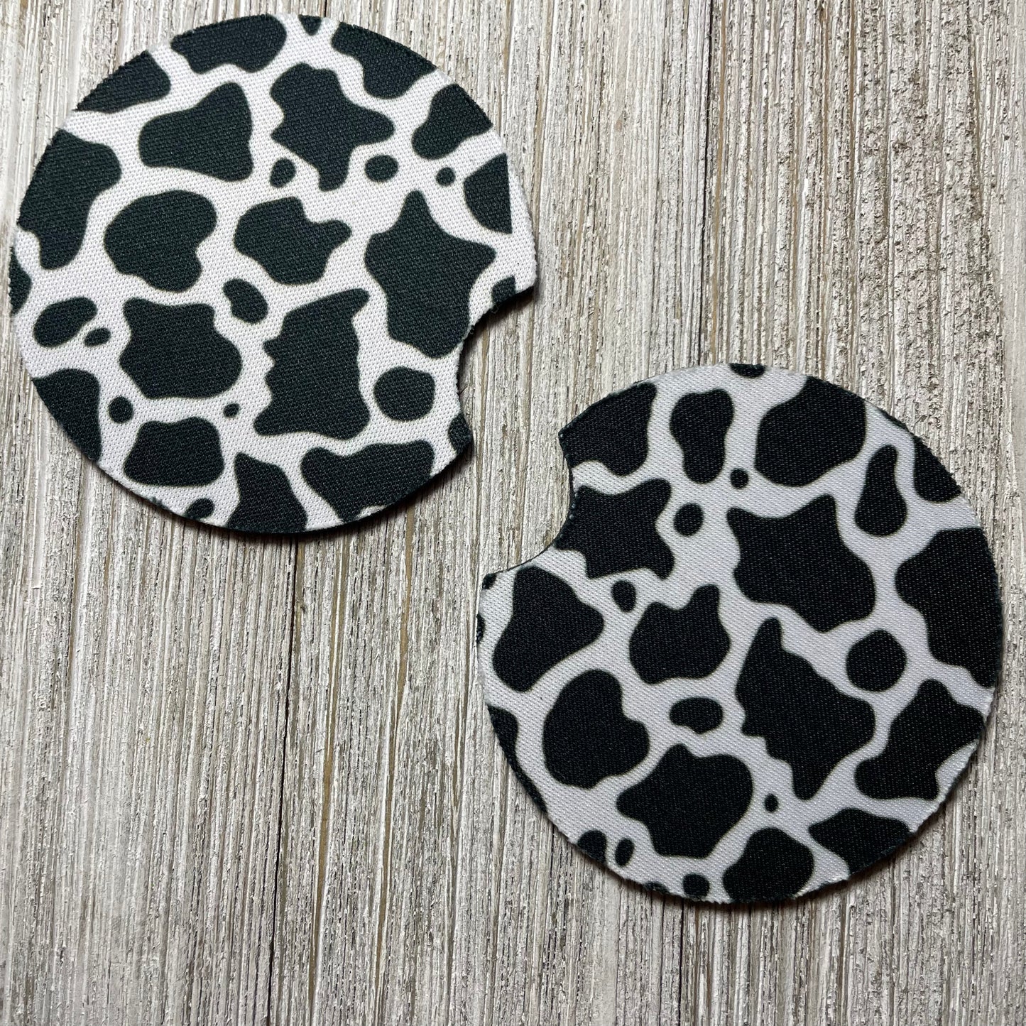 Cow Print Drink Coaster set of 2