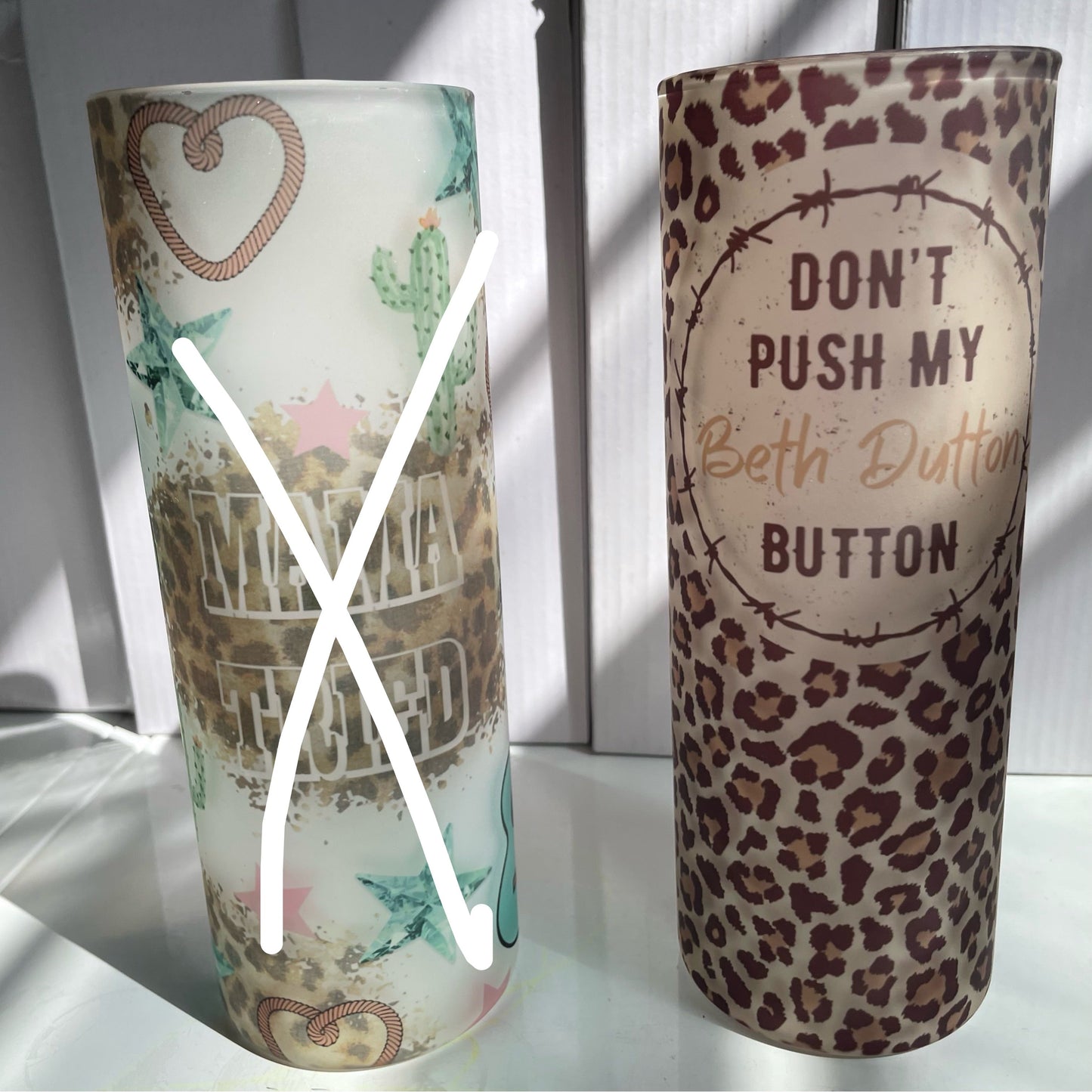 Don’t Push My Buttons 25oz. Glass Tumbler