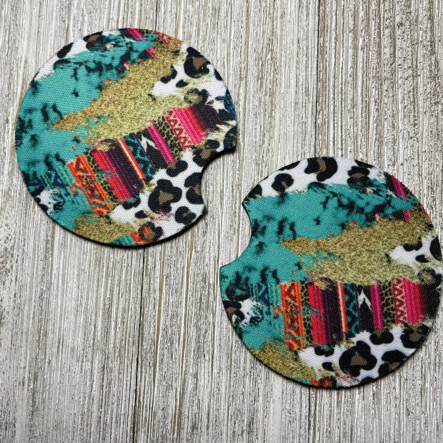 Pretty mixed Drink Coaster set of 2
