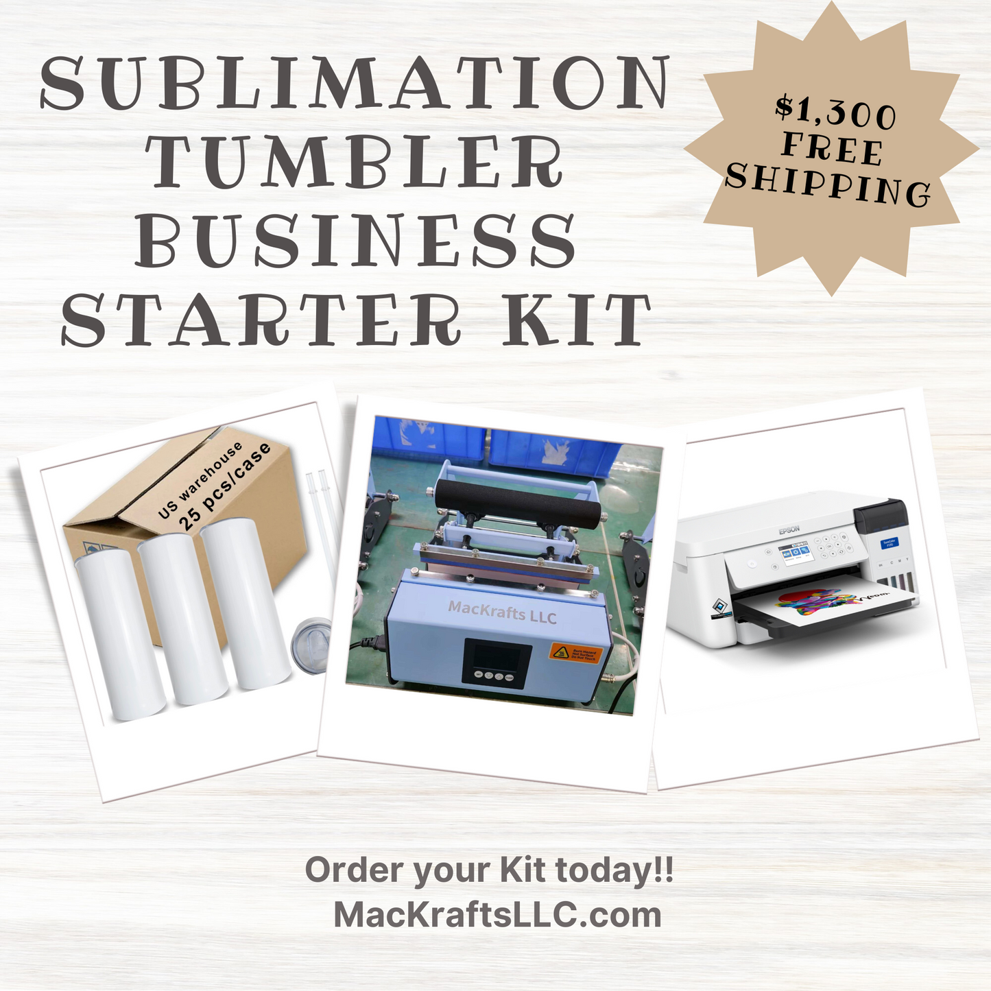 Sublimation Tumbler Business Starter Kit - ON SALE!