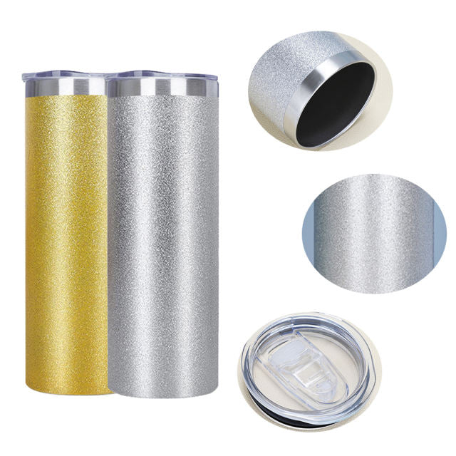 BLANK 20oz GLITTER tumbler / textured glitter Straight Tumblers | Case of 25