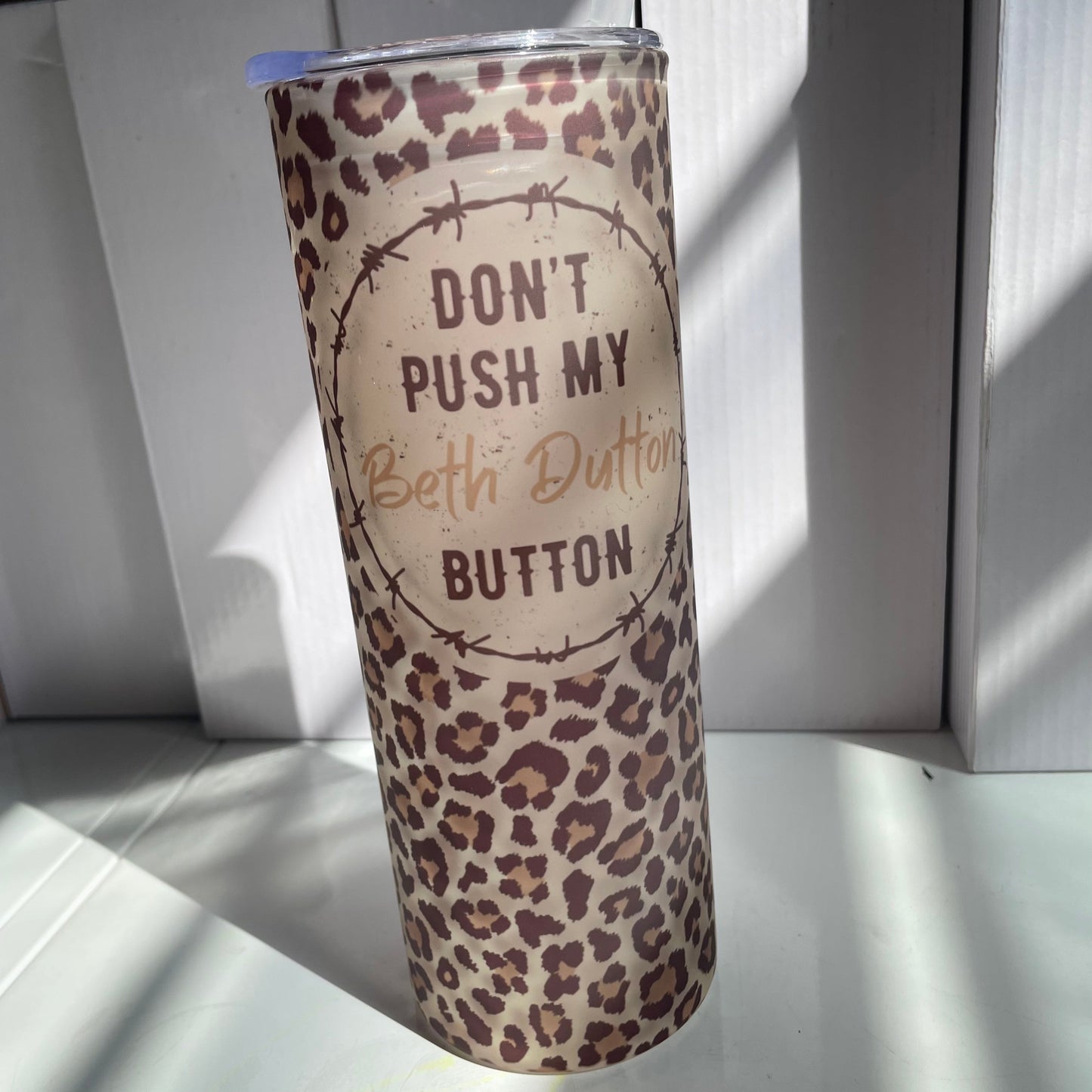 Don’t Push My Buttons 25oz. Glass Tumbler