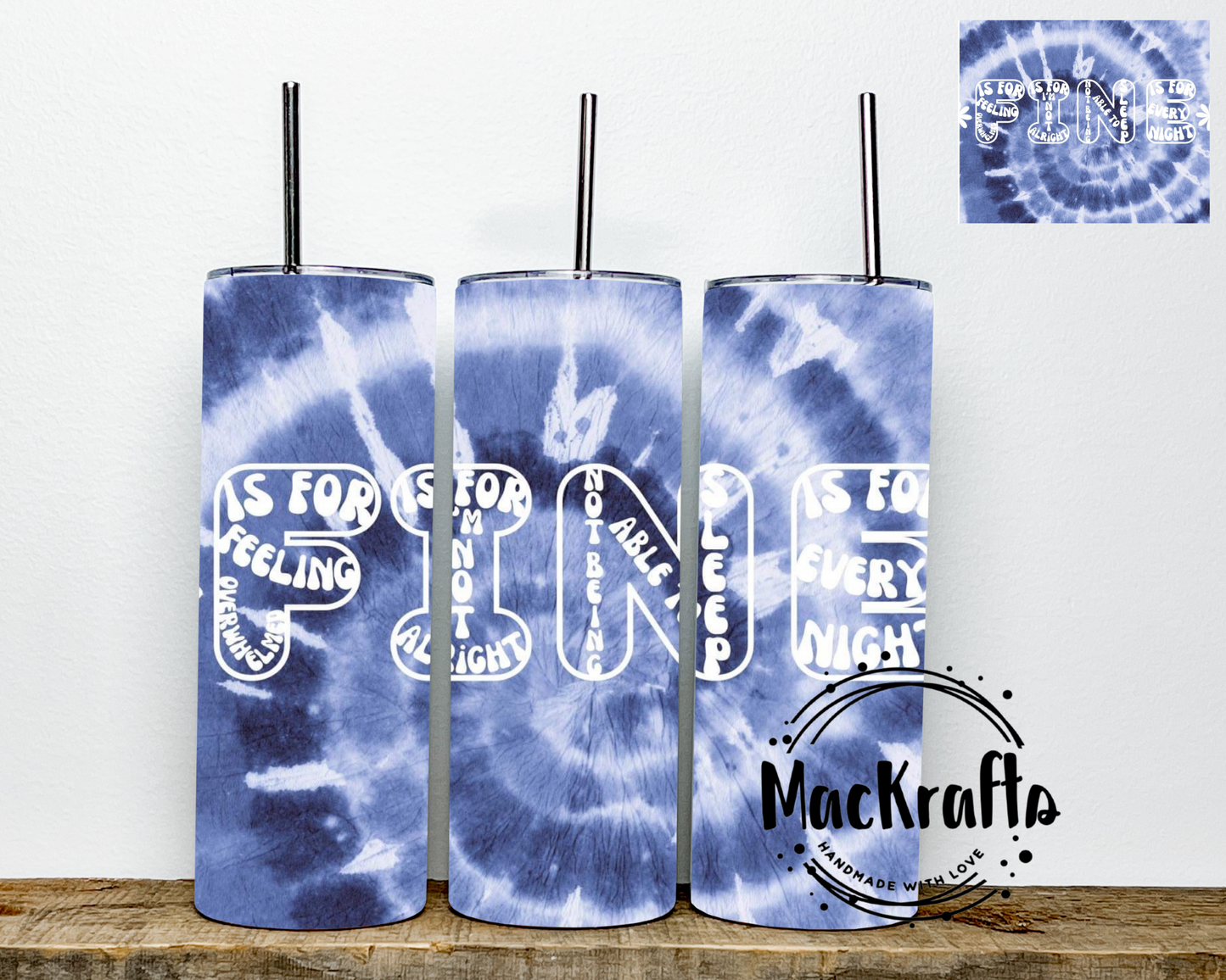 FINE Tumbler | Stainless Steel Double Wall Tumbler