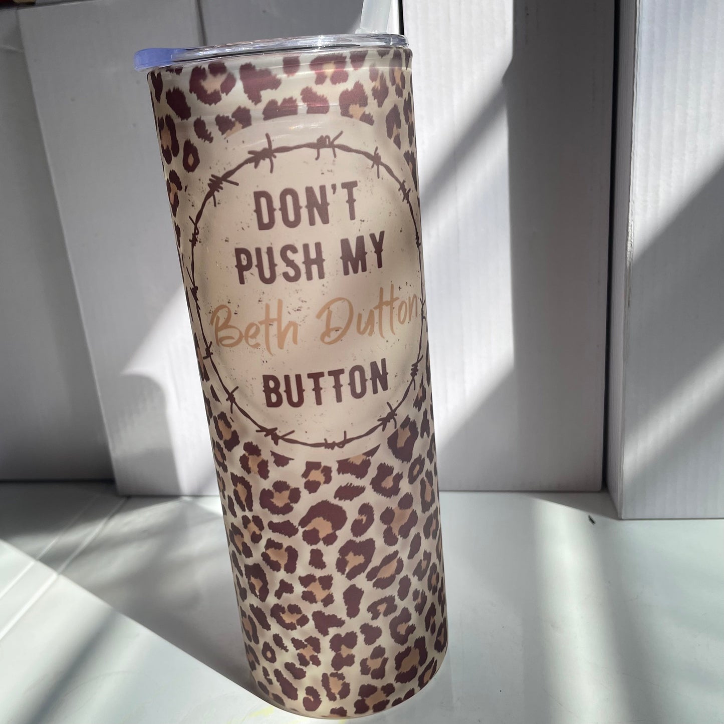 Don’t Push My Buttons 25oz. Glass Tumbler