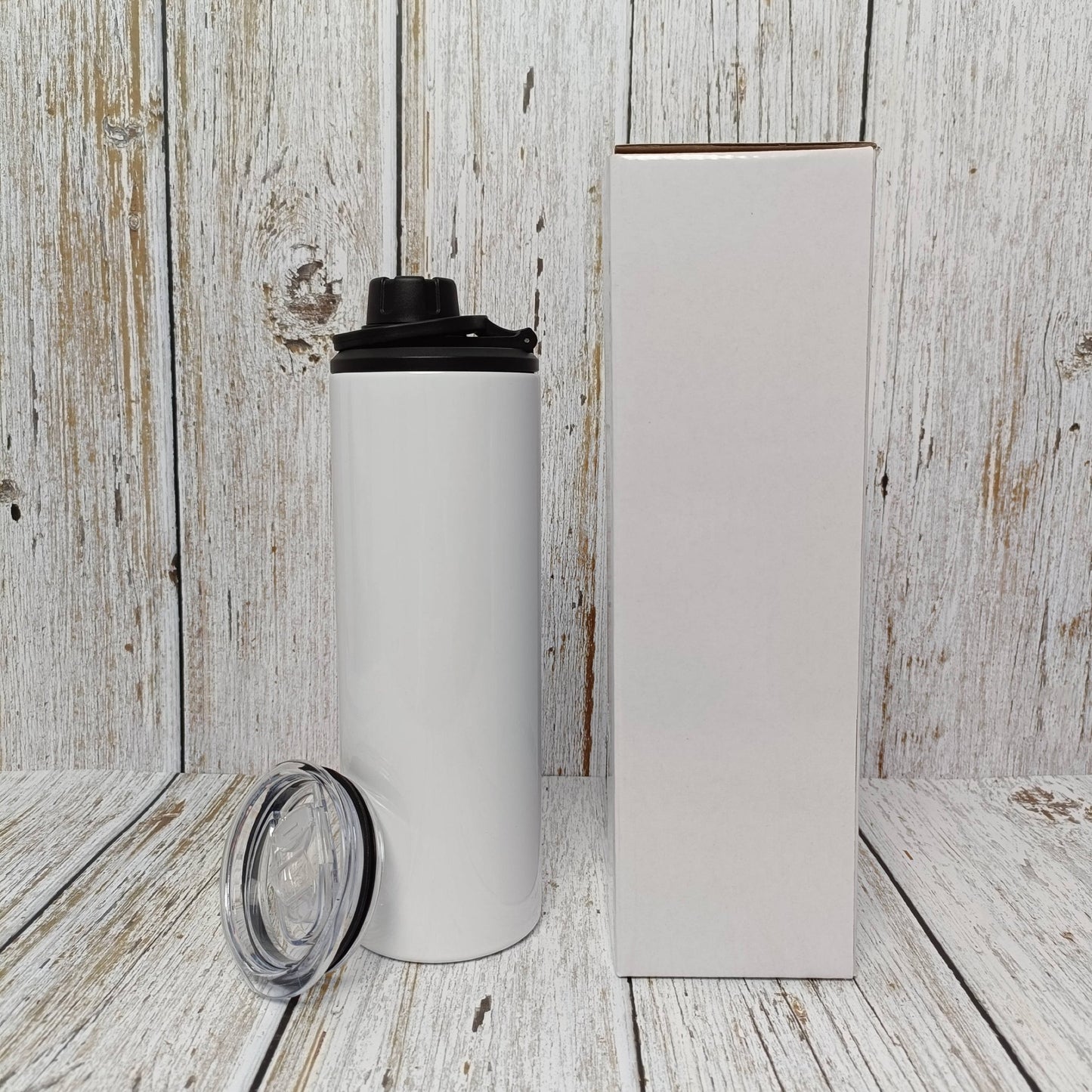 BLANK Glossy Straight Sports Water Bottle Tumblers | Case of 25