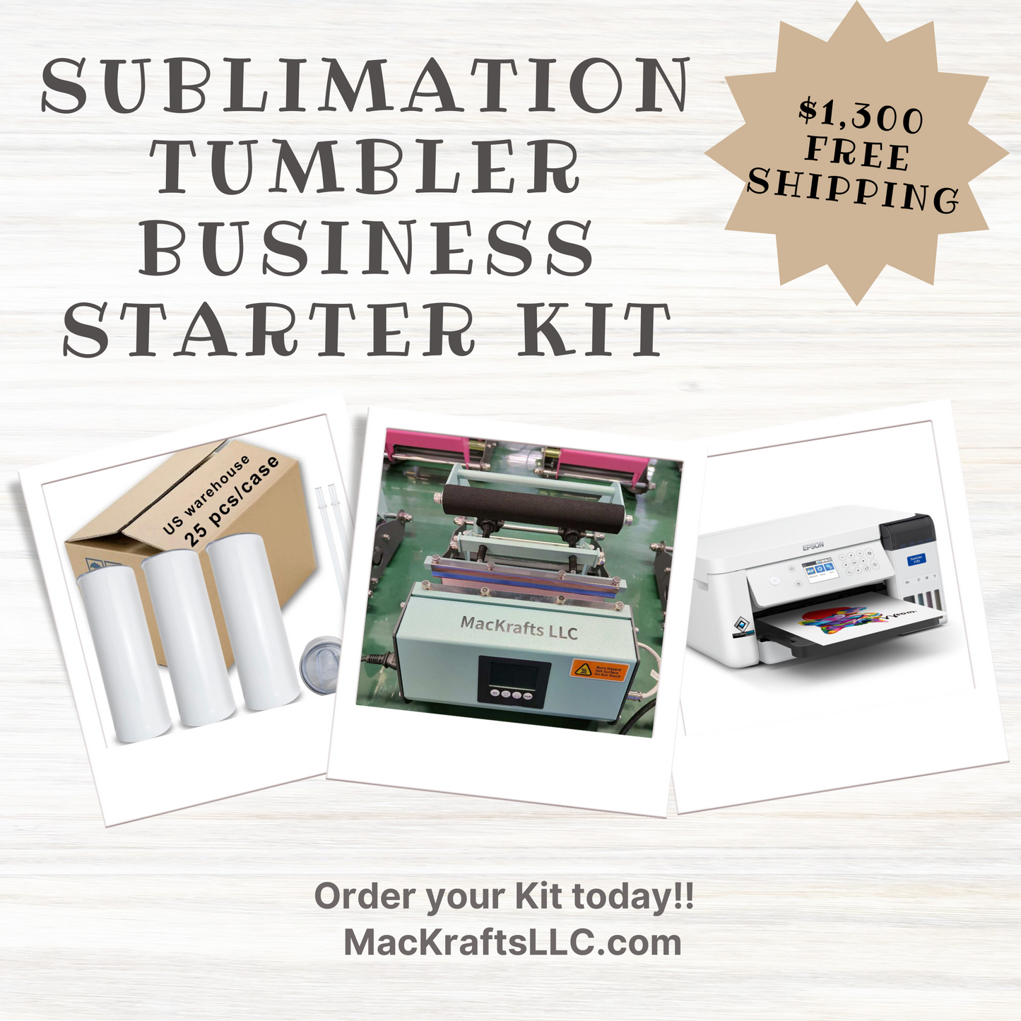 Sublimation Tumbler Business Starter Kit - ON SALE!