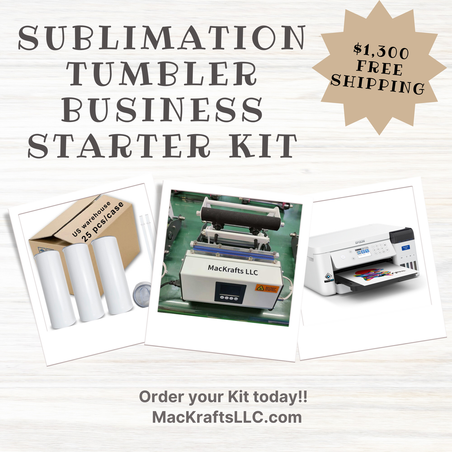 Sublimation Tumbler Business Starter Kit - ON SALE!