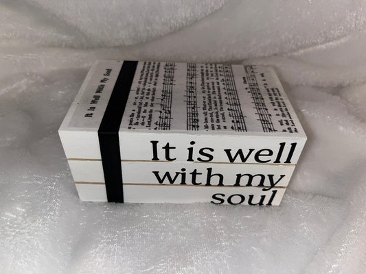 It Is Well With My Soul Handcrafted Crate