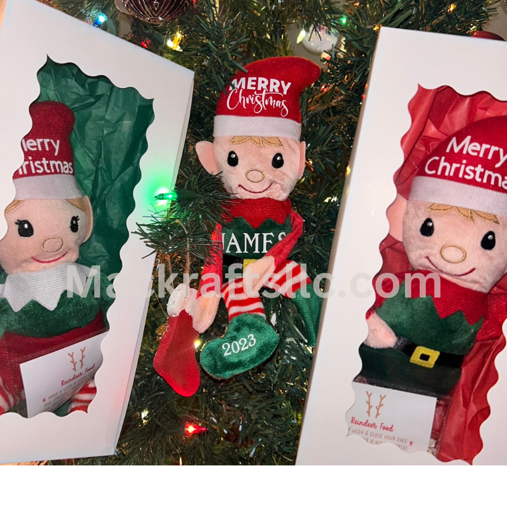 The Elfie Stuffy - With FREE personalization Christmas Elf Stuffy