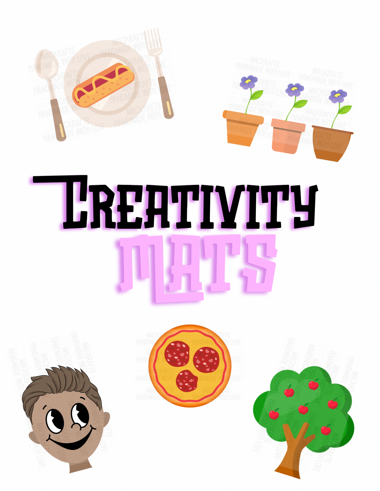 Creativity Play Mats Bundle | Digital File PNG Only