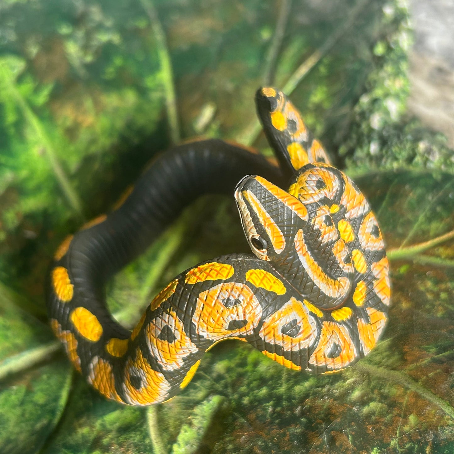 Yellow snake bracelet accessory