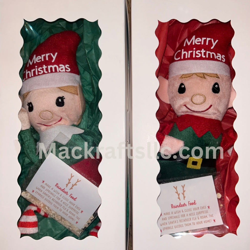 The Elfie Stuffy - With FREE personalization Christmas Elf Stuffy