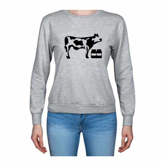 Cow and Milk Sweatshirt