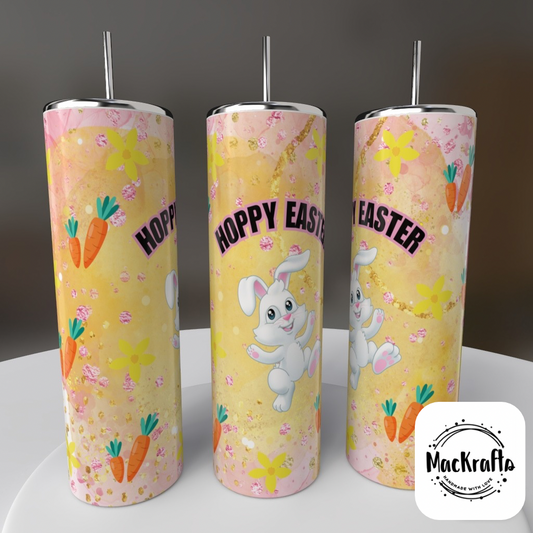 Hoppy Easter Bunny Tumbler | Stainless Steel Double Wall Tumbler