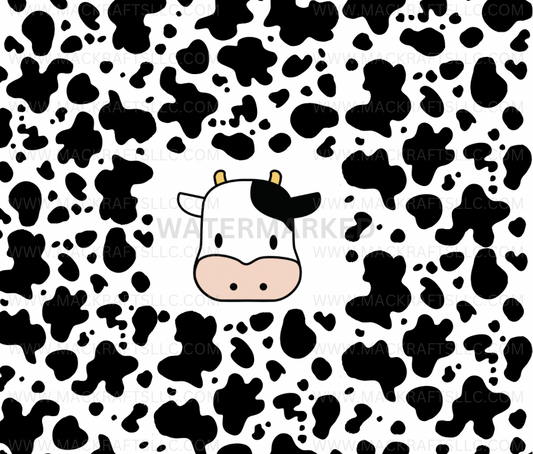 Cute Cow Face & Cow Print Instant Digital Download