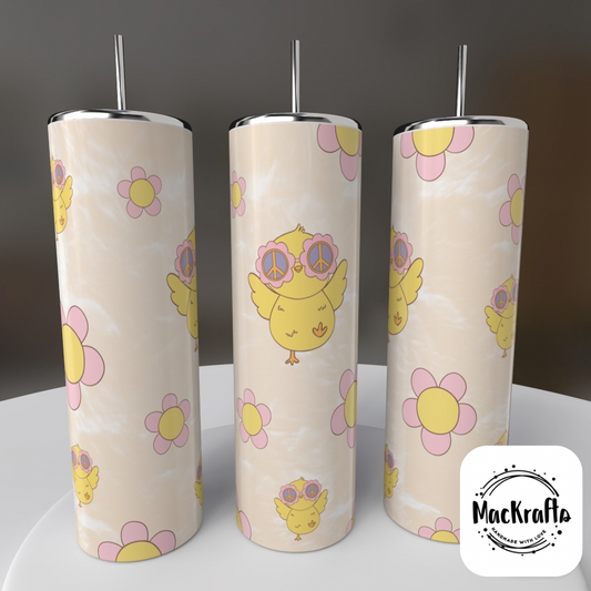 Cute Hippie Chicks Tumbler | Stainless Steel Double Wall Tumbler