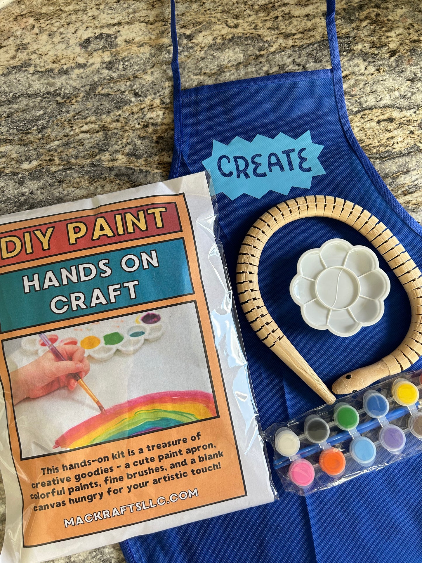 DIY Paint Hands On Craft Kit - Randomly Selected - Example above.