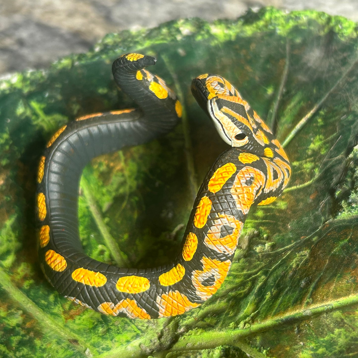 Yellow snake bracelet accessory