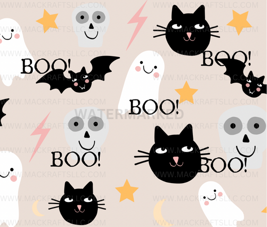 Boo Bat & Cat Instant Digital Download