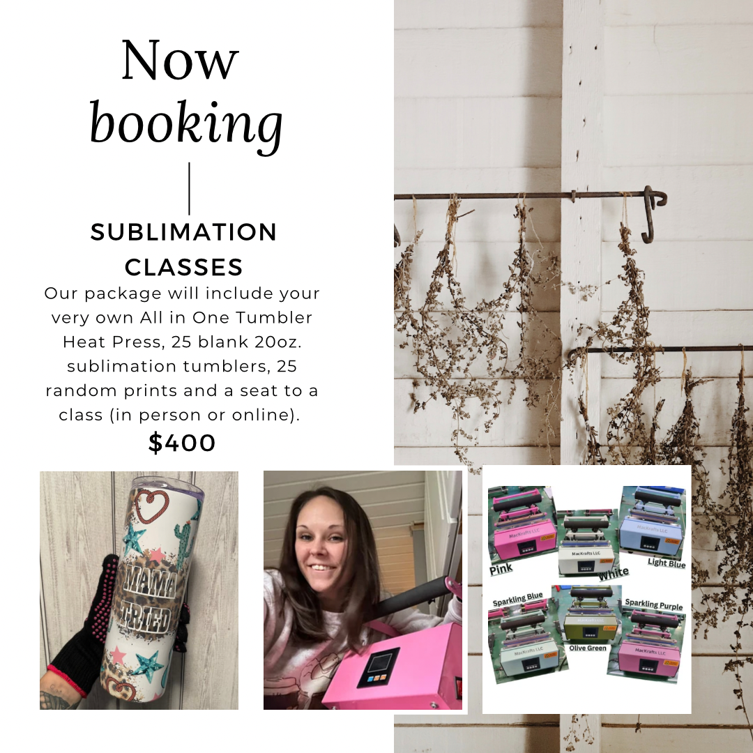 Now Booking - Sublimation Classes