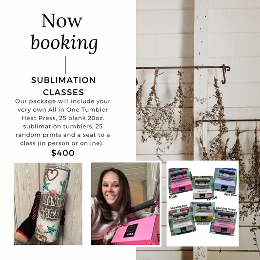 Now Booking - Sublimation Classes