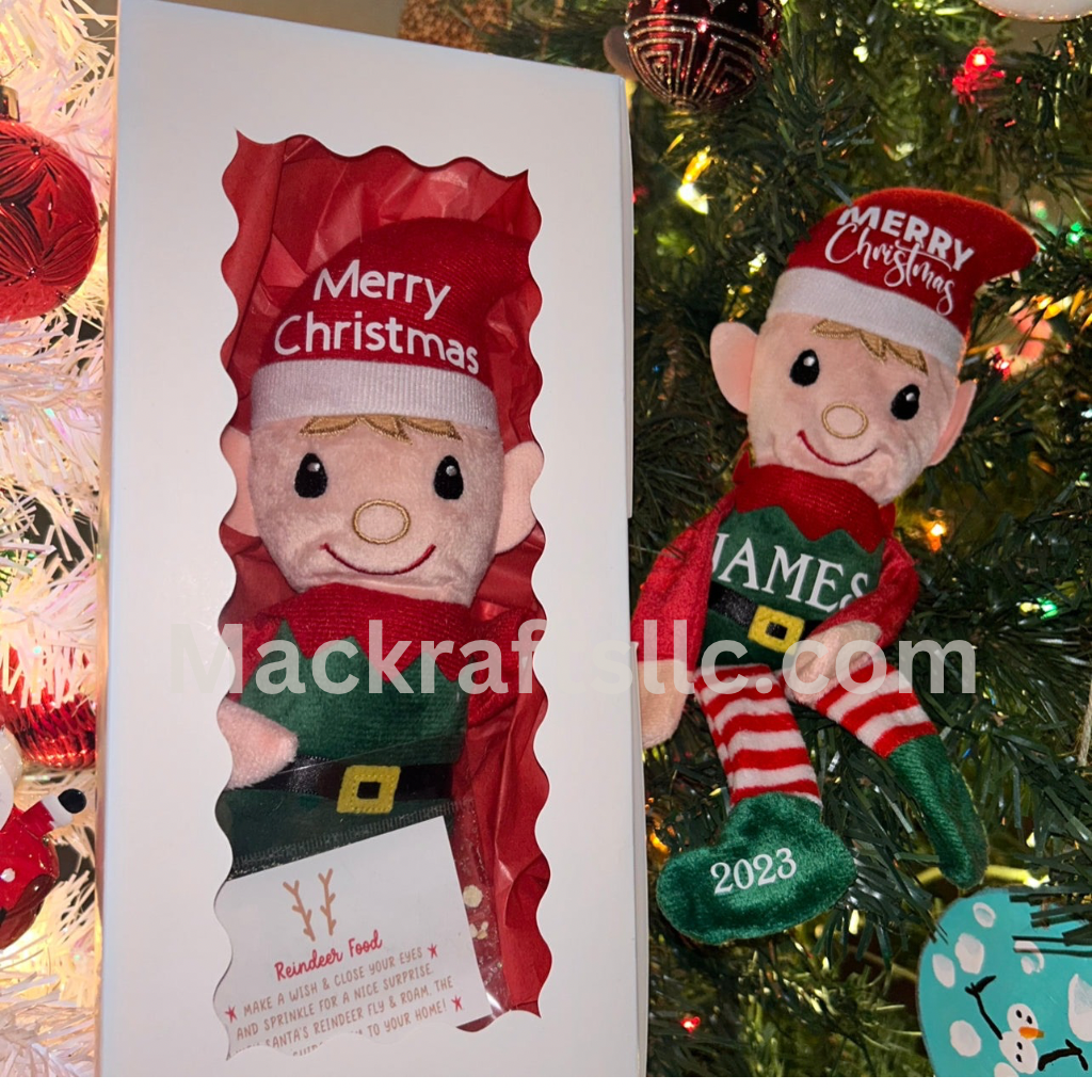 The Elfie Stuffy - With FREE personalization Christmas Elf Stuffy