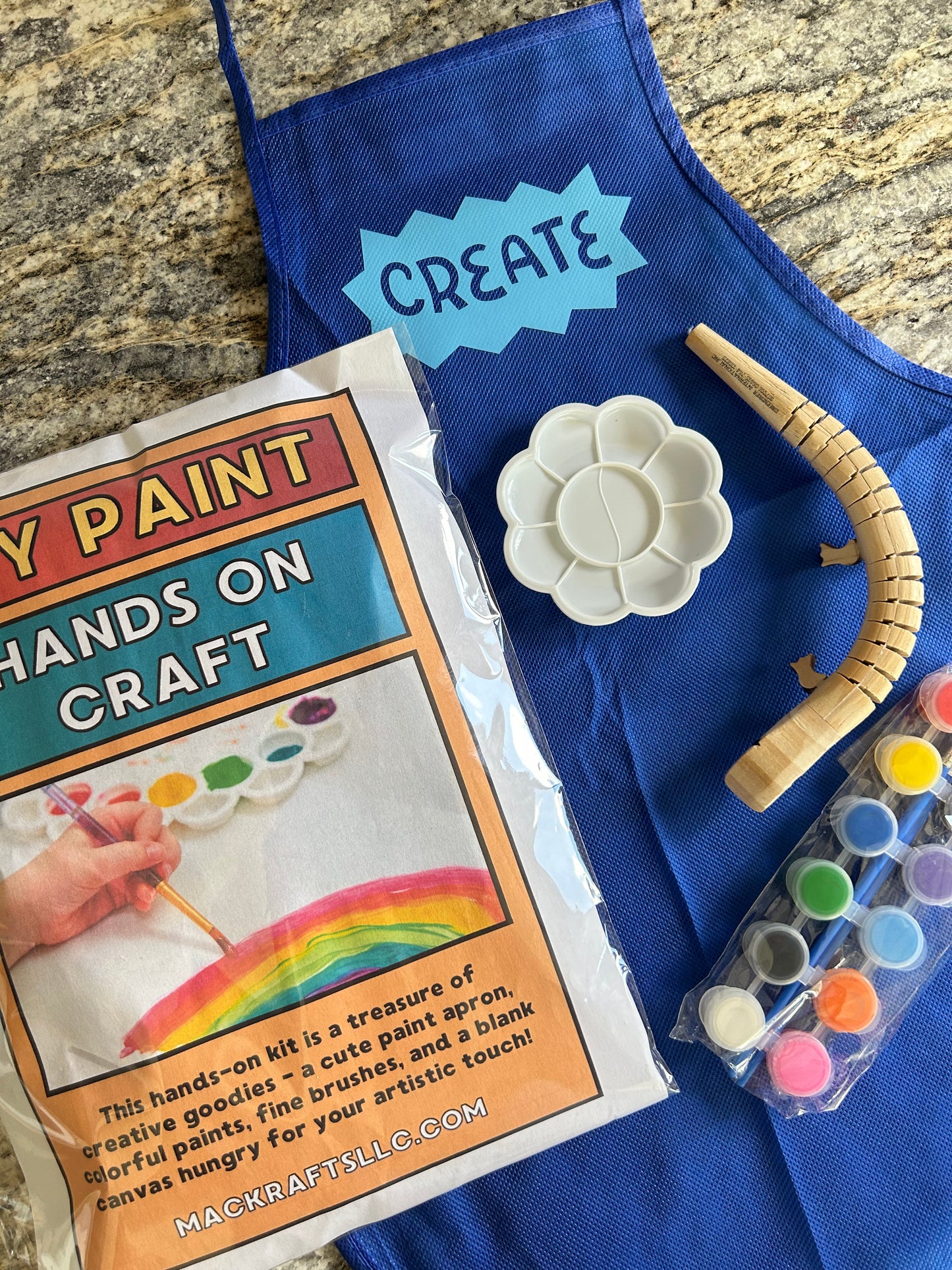 DIY Paint Hands On Craft Kit - Randomly Selected - Example above.